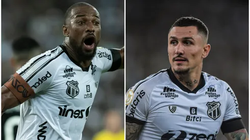 Fotos: (Jorge Rodrigues/AGIF/Thiago Ribeiro/AGIF) – Luiz Otávio 'meteu a colher' na treta envolvendo Vina e a torcida do Ceará