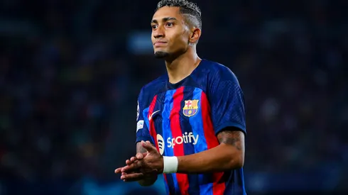 Eric Alonso/ Getty Images- Raphinha, atacante do Barcelona