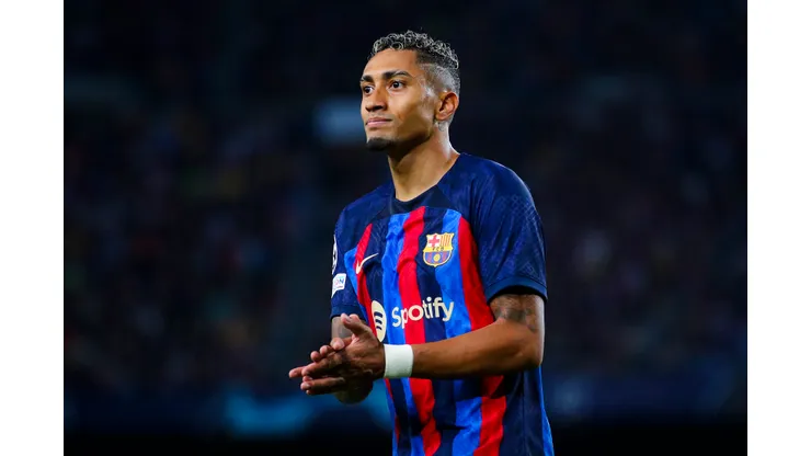 Eric Alonso/ Getty Images- Raphinha, atacante do Barcelona