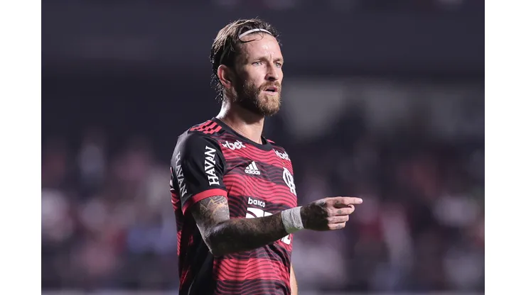 Foto: (Ettore Chiereguini/AGIF) - Léo Pereira, do Flamengo, projetou a decisão da Copa do Brasil contra o Corinthians