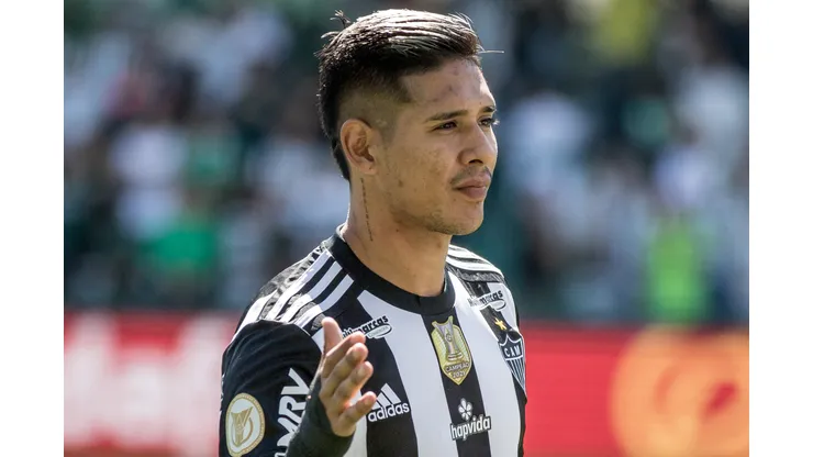 Foto: (Robson Mafra/AGIF) - Zaracho concedeu entrevista coletiva no Atlético nesta terça (4)