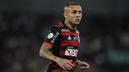 Thiago Ribeiro/AGIF- Cebolinha, atacante do Flamengo