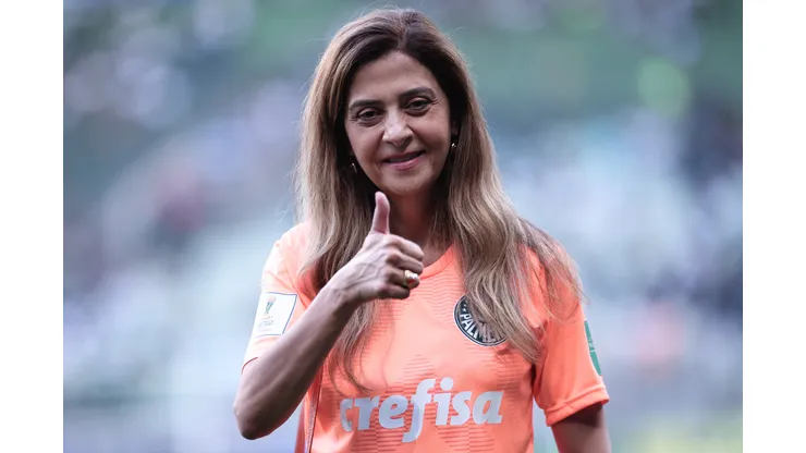 SP - Sao Paulo - 26/03/2022 - PAULISTA 2022, PALMEIRAS X BRAGANTINO - Leila Pereira presidente do Palmeiras antes da partida contra o Bragantino no estadio Arena Allianz Parque pelo campeonato Paulista 2022. Foto: Ettore Chiereguini/AGIF
