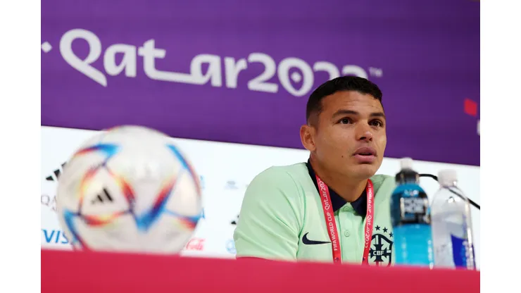 Mohamed Farag/ Getty Images- Thiago Silva, zagueiro da Seleção Brasileira