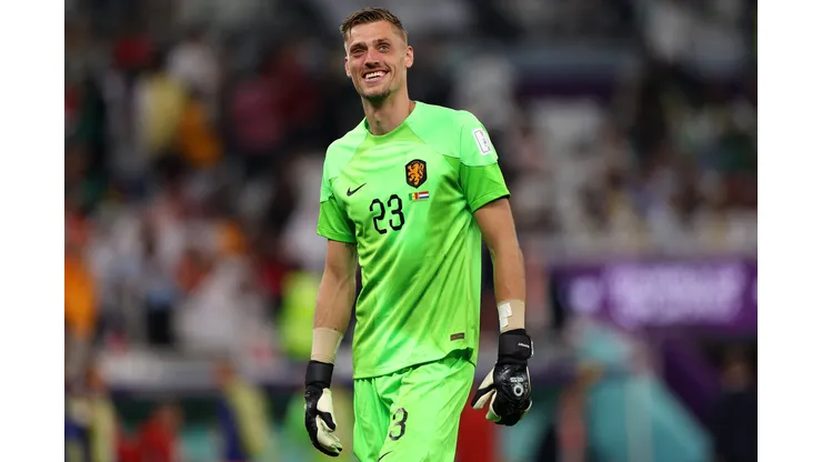 Foto: (Dean Mouhtaropoulos/Getty Images) Andreis Noppert fez sua estreia pela Seleção Neerlandes logo na 1ª rodada da Copa do Mundo do Catar