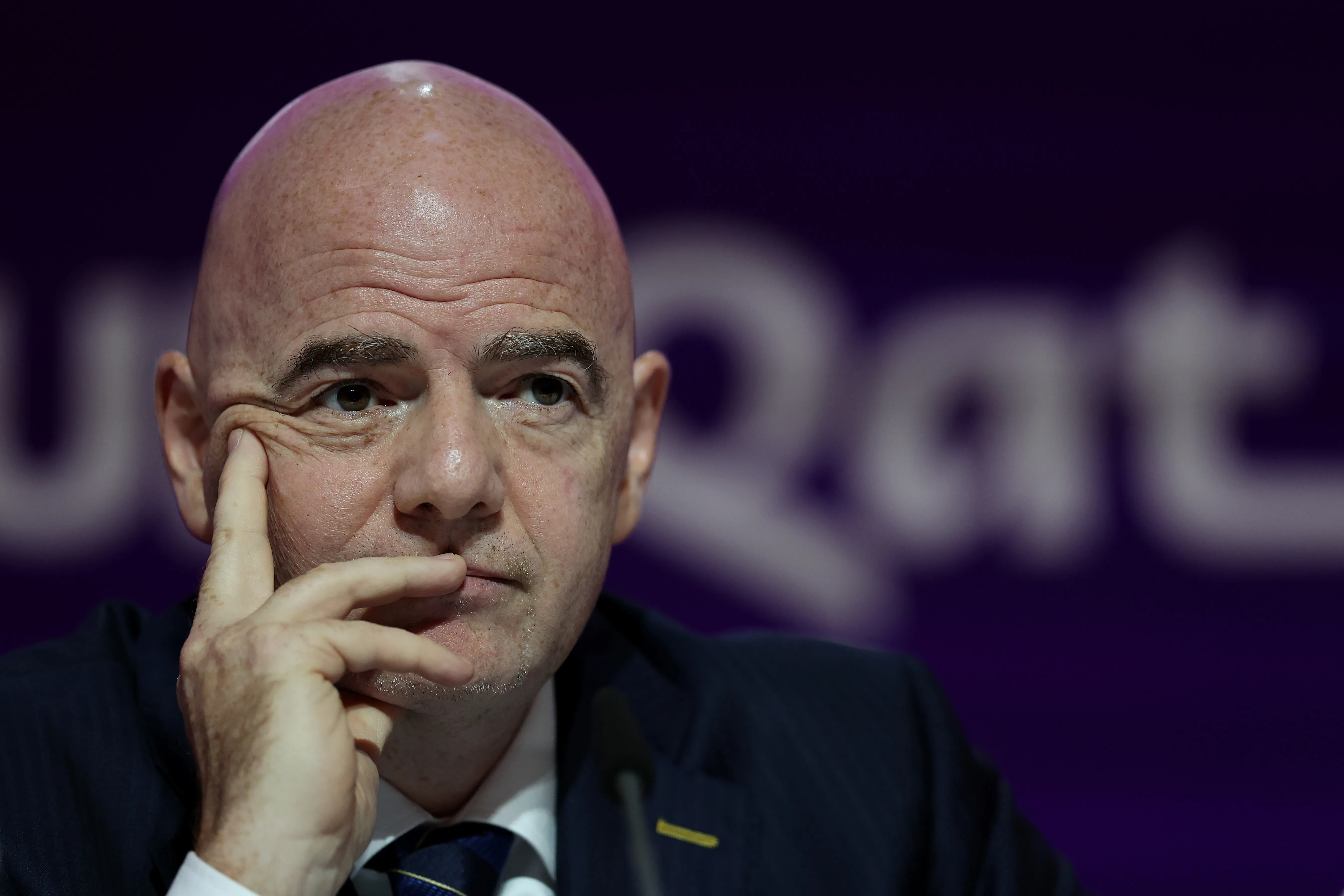 Christopher Lee / Getty Images- Gianni Infantino, presidente da FIFA.