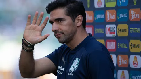 MT – Cuiaba – 06/11/2022 – BRASILEIRO A 2022, CUIABA X PALMEIRAS – Abel Ferreira tecnico do Palmeiras durante partida contra o Cuiaba no estadio Arena Pantanal pelo campeonato Brasileiro A 2022. Foto: Gil Gomes/AGIF