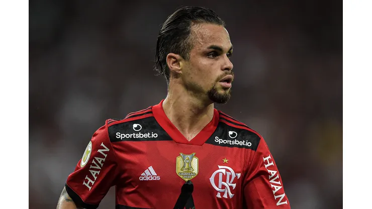RJ - Rio de Janeiro - 17/11/2021 - BRASILEIRO A 2021, FLAMENGO X CORINTHIANS - Michael jogador do Flamengo durante partida contra o Corinthians no estadio Maracana pelo campeonato Brasileiro A 2021. Foto: Thiago Ribeiro/AGIF