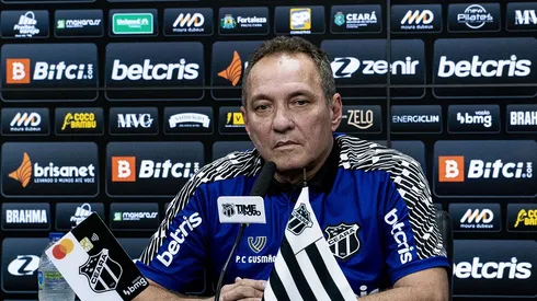 Foto: (Marcelo Vidal/CearaSC.com) – PC Gusmão concedeu entrevista coletiva no Ceará nesta quinta (3)