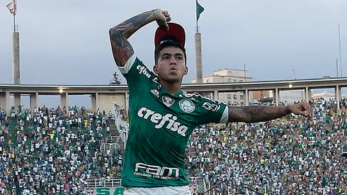 Foto: (Daniel Vorley/AGIF) – Dudu brincou com o 'chapéu' que o Palmeiras aplicou no rival Corinthians em sua contratação