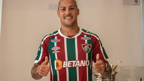 Foto: (Marcelo Gonçalves/Fluminense F.C.) – Guga deixou o Atlético para assinar com o Fluminense