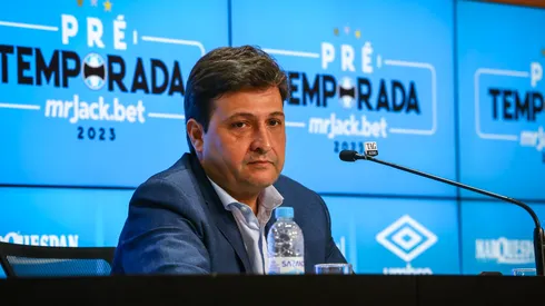 FOTO: LUCAS UEBEL/GREMIO FBPA - Presidente do Grêmio fala sobre Douglas Costa
