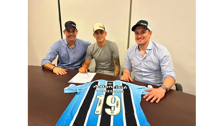 Reprodução/ Grêmio- Franco Cristaldo, meia do Grêmio