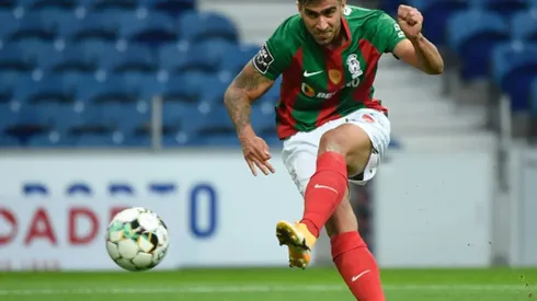 Getty Images- Rodrigo Pinho, atacante do Benfica