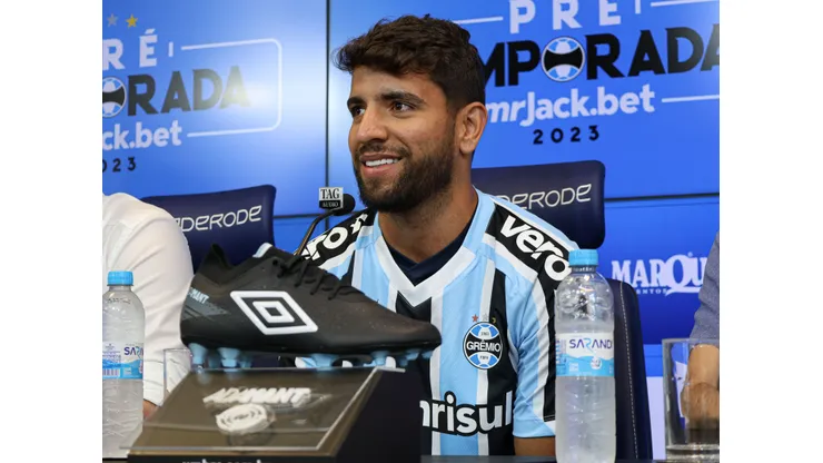 Maxi Franzoi/AGIF- Pepê em sua apresentação no Grêmio