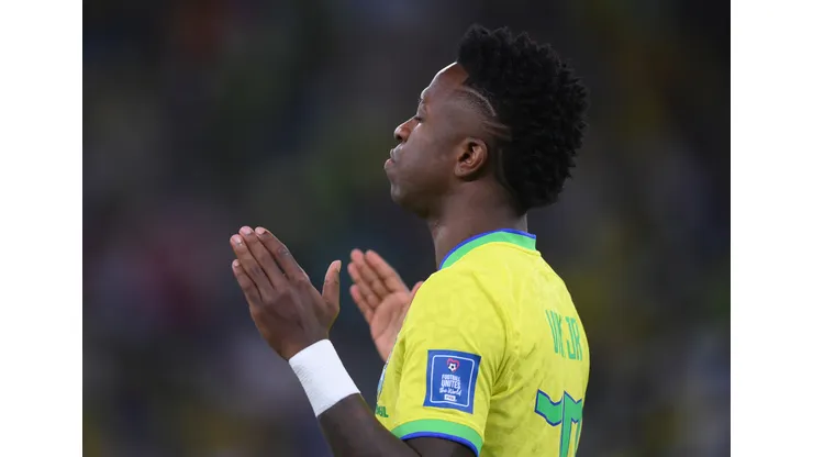 Laurence Griffiths/ Getty Images- Vinícius Jr., atacante da Seleção Brasileira e Real Madrid