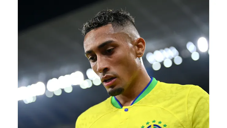 Foto: (Justin Setterfield/Getty Images) - Raphinha ainda não marcou gols pela Seleção Brasileira nesta Copa do Mundo