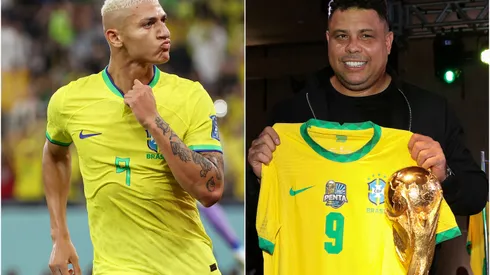 Fotos: (Francois Nel/Getty Images/Buda Mendes/Getty Images/ – Richarlison conheceu Ronaldo, um de seus ídolos na Seleção Brasileira, após as oitavas de final da Copa do Mundo