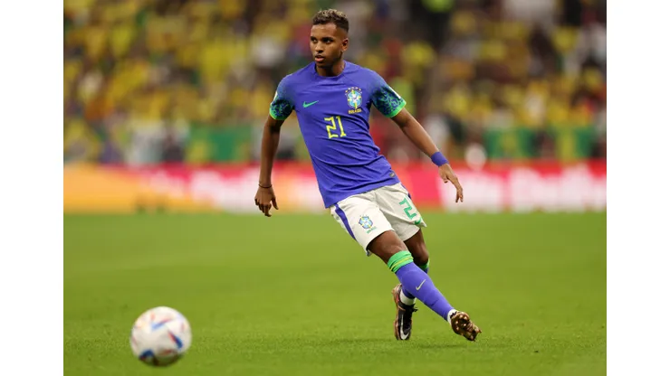Clive Brunskill/ Getty Images- Rodrygo, atacante da Seleção Brasileira