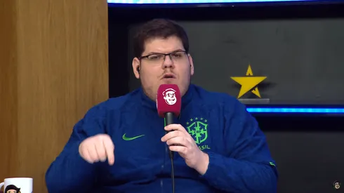 Foto: Reprodução/Cazé TV - Casimiro não gostou da atuação do Vasco.