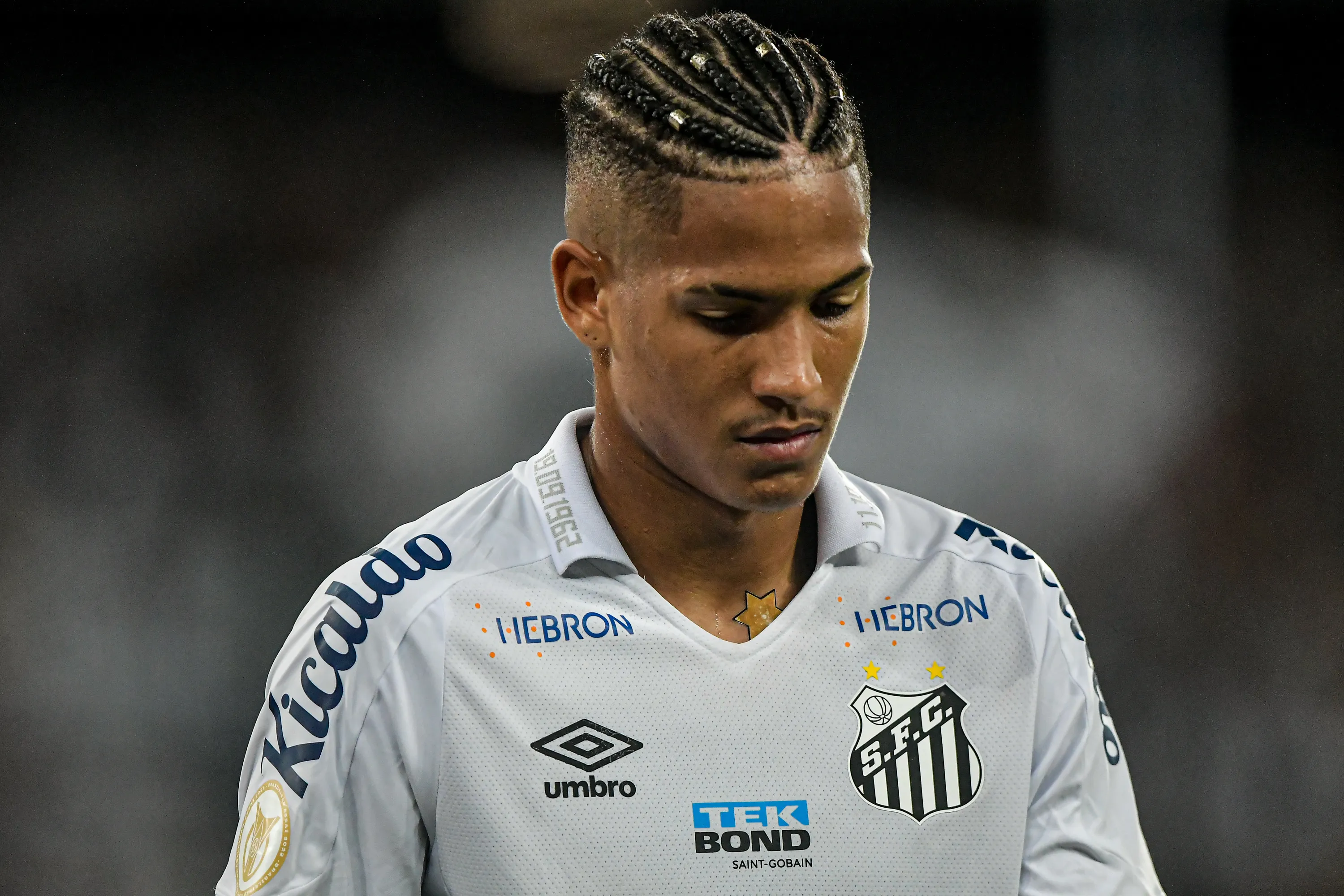 Thiago Ribeiro/AGIF- Ângelo, atacante do Santos