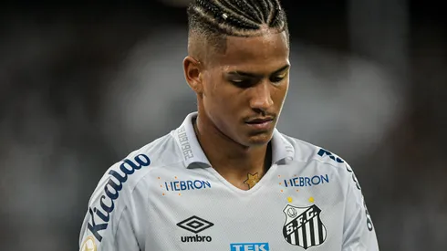 Thiago Ribeiro/AGIF- Ângelo, atacante do Santos