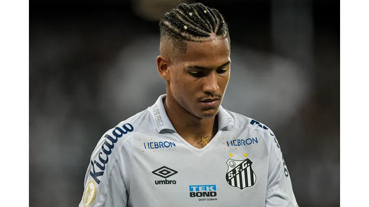 Thiago Ribeiro/AGIF- Ângelo, atacante do Santos