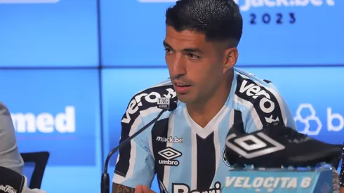 Fernando Alves/AGIF- Luís Suárez, atacante do Grêmio