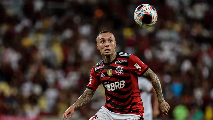 Thiago Ribeiro/AGIF- Cebolinha, atacante do Flamengo