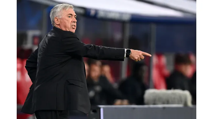 Stuart Franklin/Getty Images- Carlo Ancelotti, técnico do Real Madrid