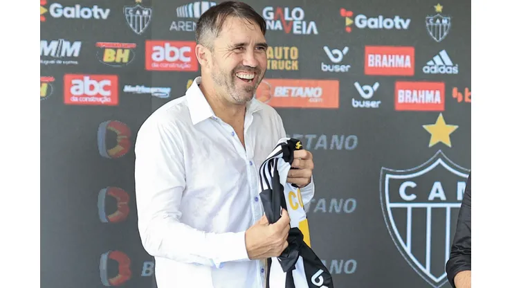 Foto: Pedro Souza / Atlético - Eduardo Coudet se impressiona com atacante