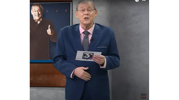 Milton Neves , jornalista e comentarista. Foto: Reprodução/ Terceiro Tempo