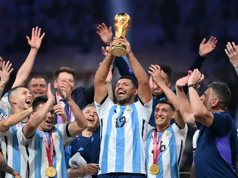 Aguero faz revelação bombástica sobre comemoração da Copa do Mundo