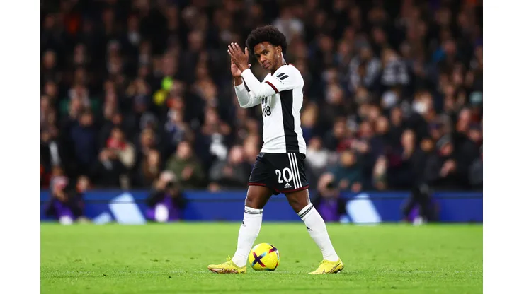 Clive Rose/ Getty Images- Willian, meia-atacante do Fulham FC