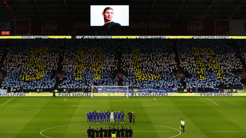 Michael Steele/ Getty Images- Homenagem a Emiliano Sala