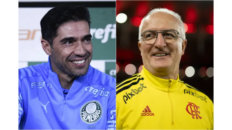 Fotos: (Ettore Chiereguini/AGIF/Jorge Rodrigues/AGIF) - Abel Ferreira, do Palmeiras, e Dorival Júnior, ex-Flamengo, apareceram na lista da IFFHS