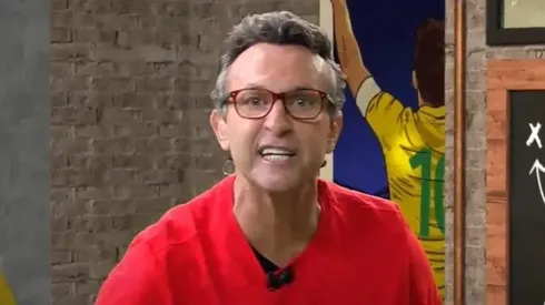 Foto: (Reprodução/TV Bandeirantes) – Neto defendeu a aposentadoria da camisa 10 após a morte de Pelé