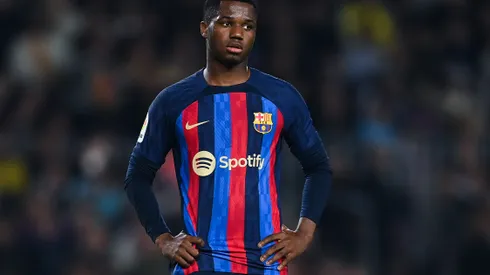David Ramos/Getty Images- Ansu Fati, atacante do Barcelona