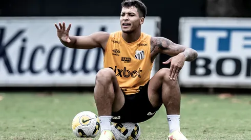 Foto: Ivan Storti/Santos FC - Marcos Leonardo comenta sobre o novo camisa 10 do Santos