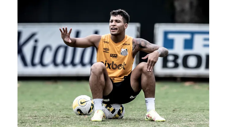 Foto: Ivan Storti/Santos FC - Marcos Leonardo comenta sobre o novo camisa 10 do Santos