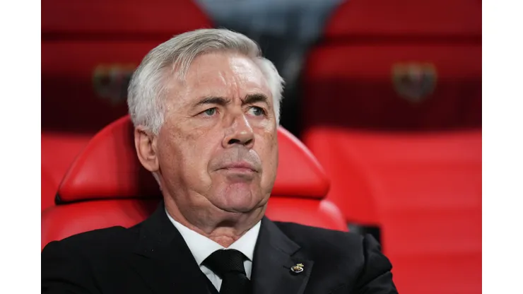 Angel Martinez/Getty Images- Carlo Ancelotti, técnico do Real Madrid