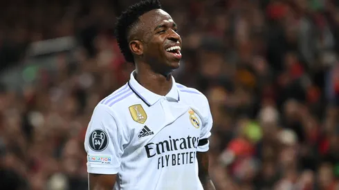 Michael Regan/Getty Images- Vini Jr, atacante do Real Madrid