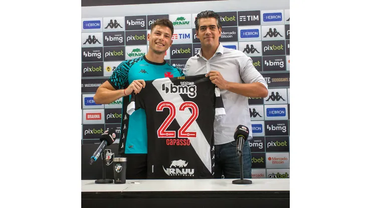 Foto: Daniel Ramalho/Vasco - Manuel Capasso é apresentado no Vasco