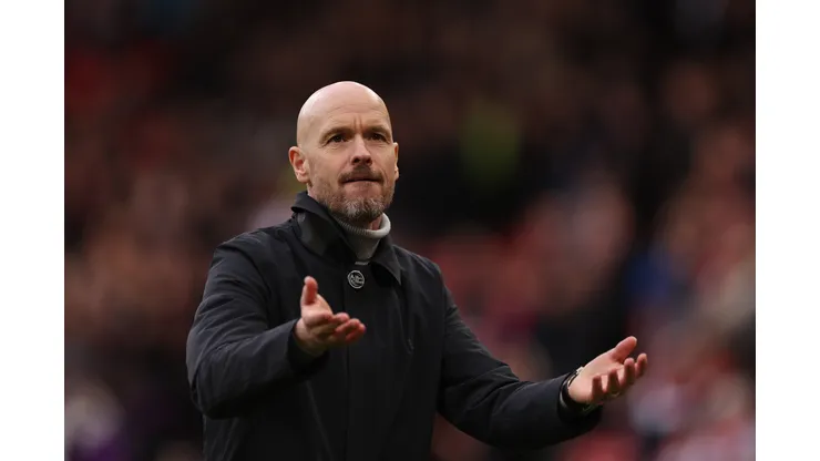 Richard Heathcote/Getty Images- Erik Ten Hag, técnico do Manchester United