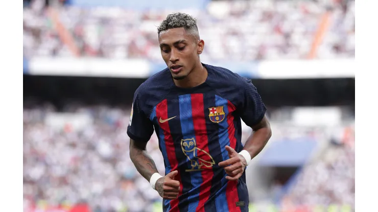 Gonzalo Arroyo Moreno/Getty Images- Raphinha, atacante do Barcelona