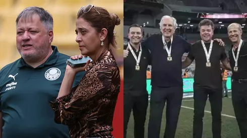 Foto Esq.: Flickr Oficial SE Palmeiras/Cesar Greco e Foto Dir.: Flickr Oficial Atlético-MG/Pedro Souza – Leila Pereira e 4Rs