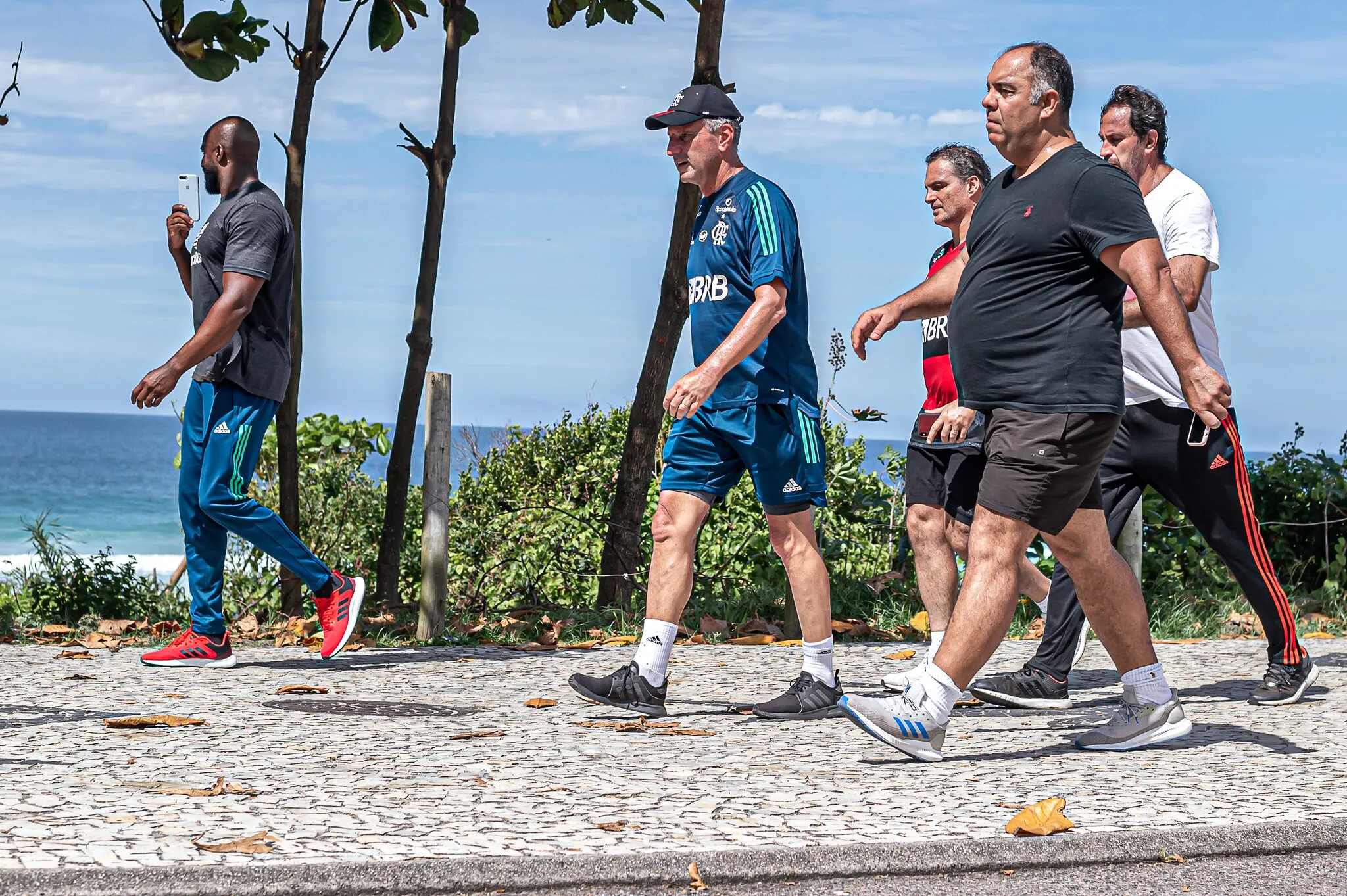 Foto: Flickr Oficial CR Flamengo/Paula Reis – Rodolfo Landim, Bruno Spindel e Marcos Braz