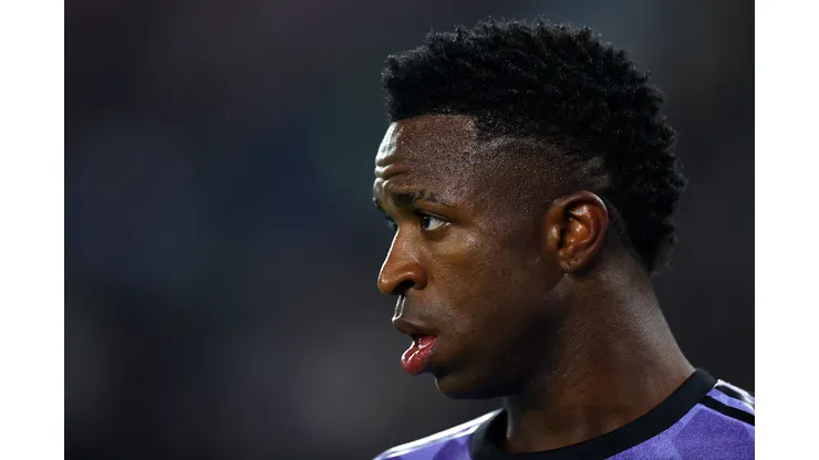 Michael Steele/Getty Images- Vinícius Júnior, atacante do Real Madrid