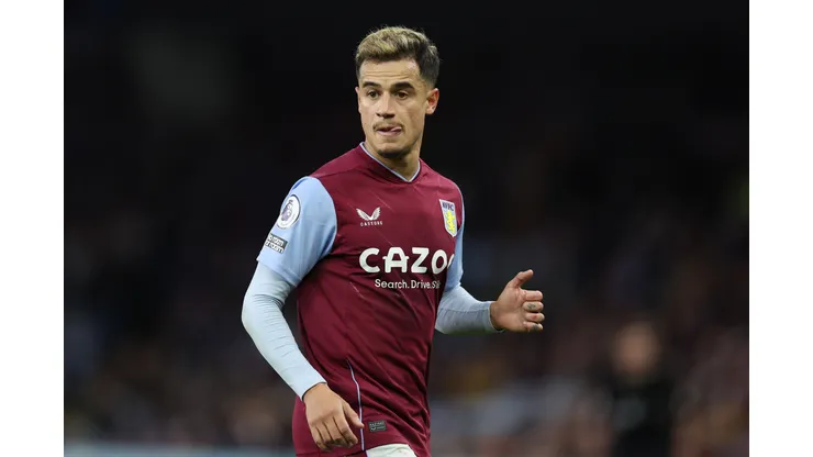 Richard Heathcote/Getty Images- Philippe Coutinho, meio-campista do Aston Villa
