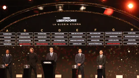 Christian Alvarenga/Getty Images- Sorteio da fase de grupos da Libertadores 2023